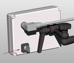 Key switch for the Taurox operating panel with lock-out function